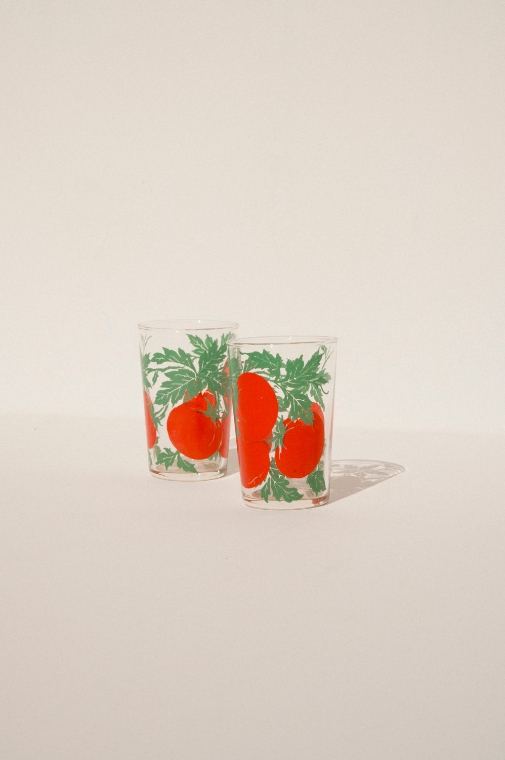 Tomato Juice Glasses - Pair