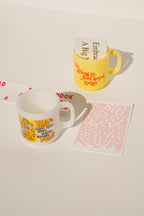 Feel Good Milk Glass Mug