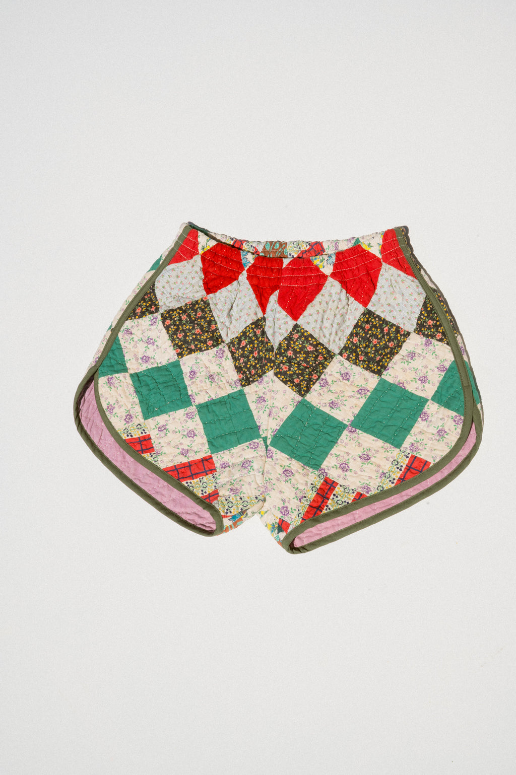 Quilt Track Shorts - Small (Around the World)