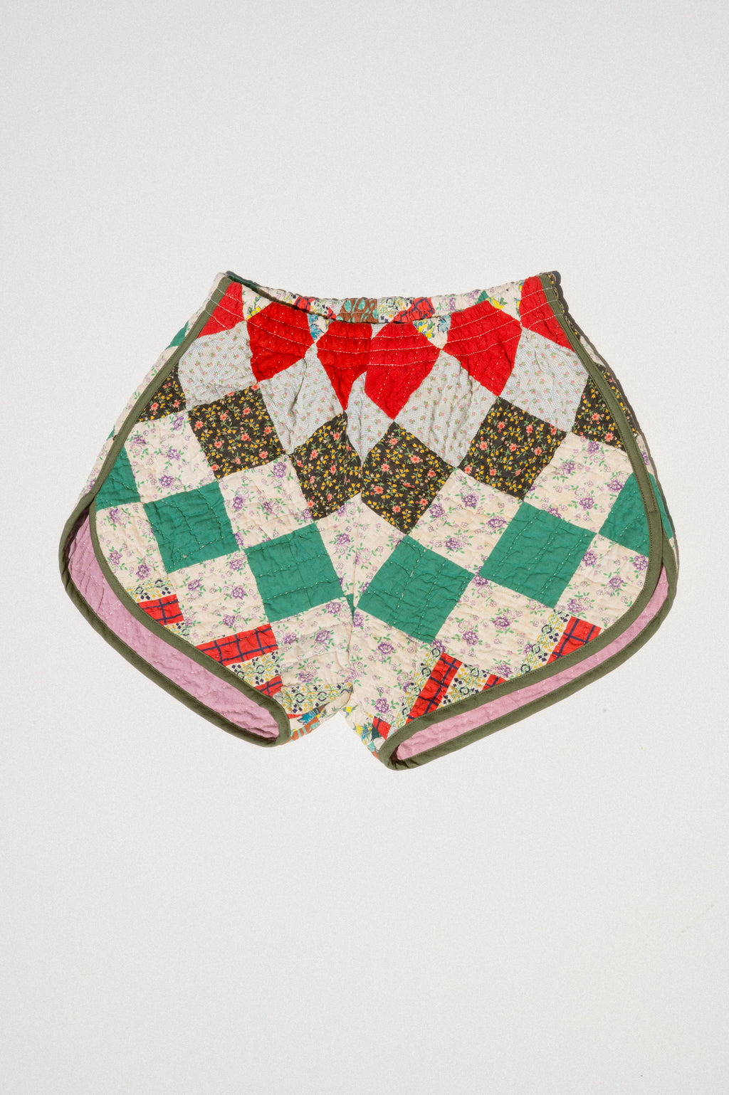 Quilt Track Shorts - Small (Around the World)