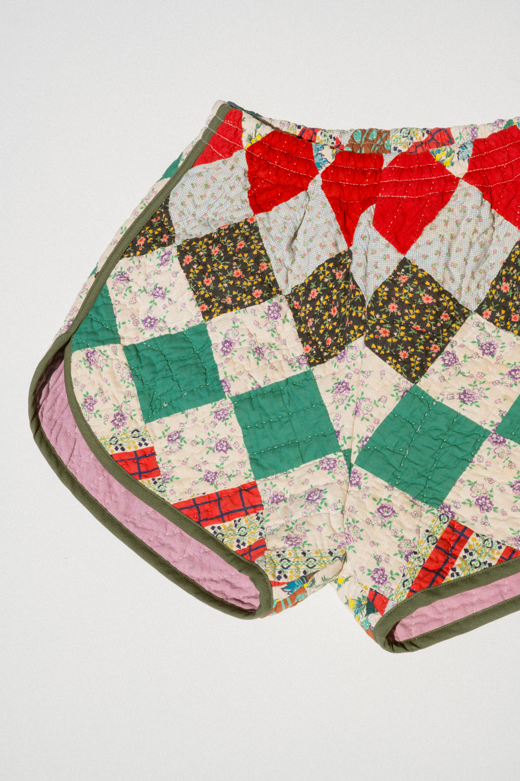 Quilt Track Shorts - Small (Around the World)