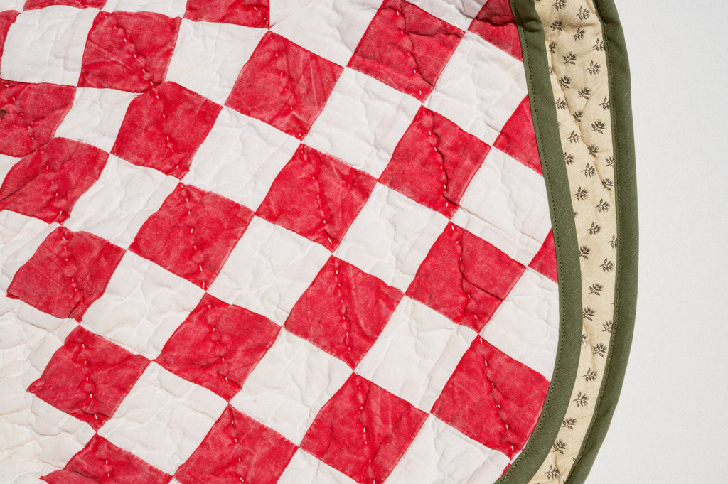 Quilt Track Shorts - Medium (Red Check)