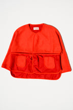 Patchwork Wrap Jacket - Red