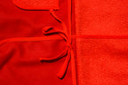 Patchwork Wrap Jacket - Red