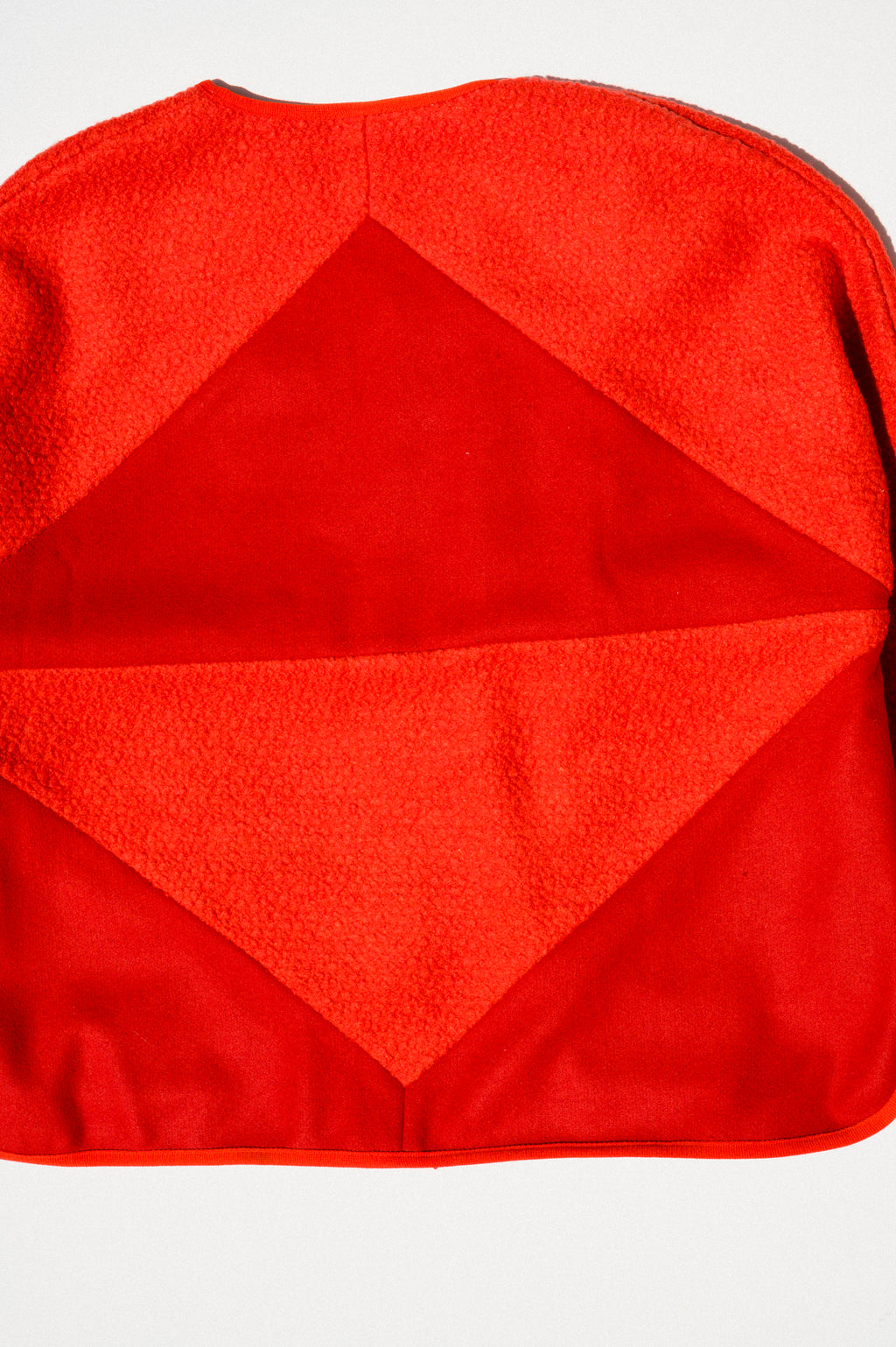 Patchwork Wrap Jacket - Red