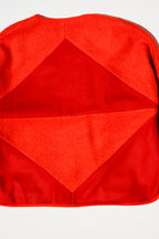 Patchwork Wrap Jacket - Red