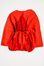 Patchwork Wrap Jacket - Red