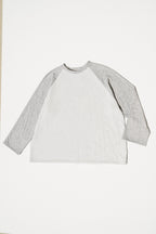 Boxy Raglan - White/Grey