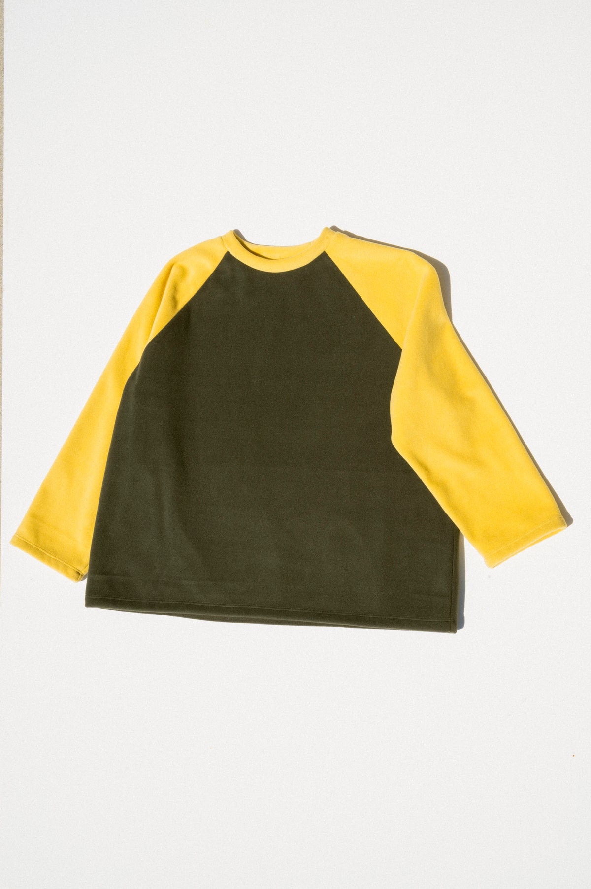 Boxy Raglan - Olive Fleece