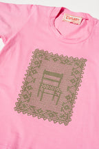 Perfect Tee - Pink Doily
