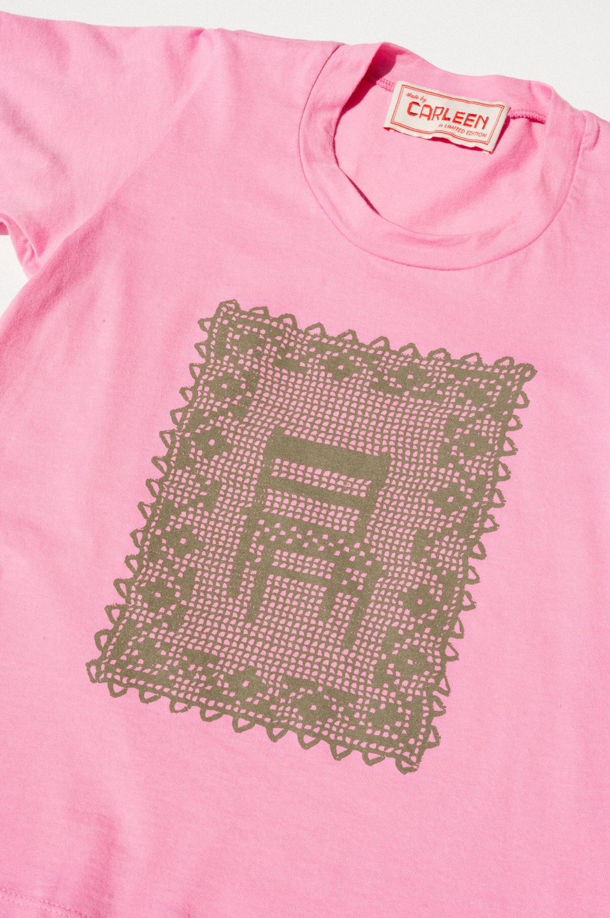 Perfect Tee - Pink Doily