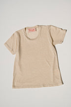 Perfect Little Short Sleeve Shirt - Sungold Stripe