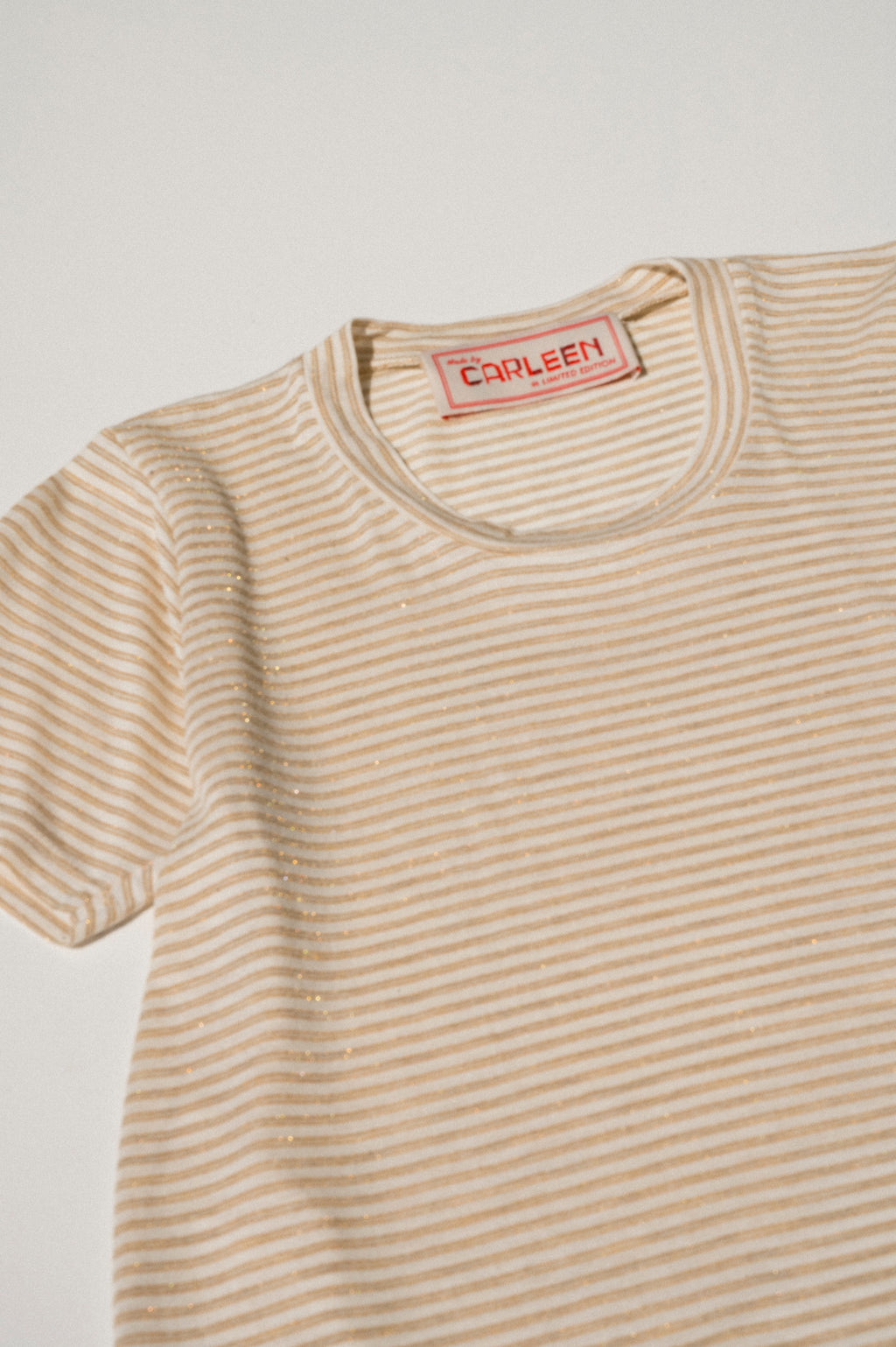 Perfect Little Short Sleeve Shirt - Sungold Stripe