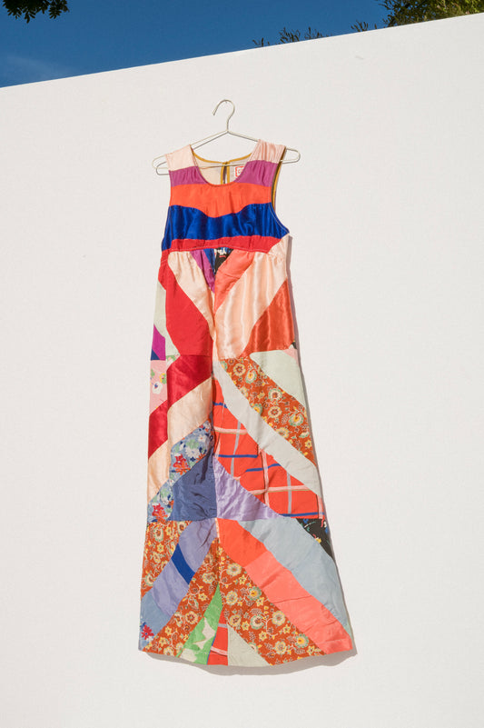 Lauren Quilt Dress - Strips  (Small)