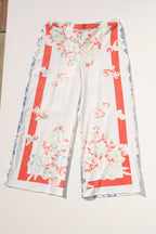 Scout Tie-Back Pant - Red Border/Delft (XL)