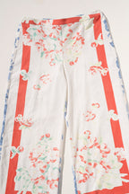 Scout Tie-Back Pant - Red Border/Delft (XL)