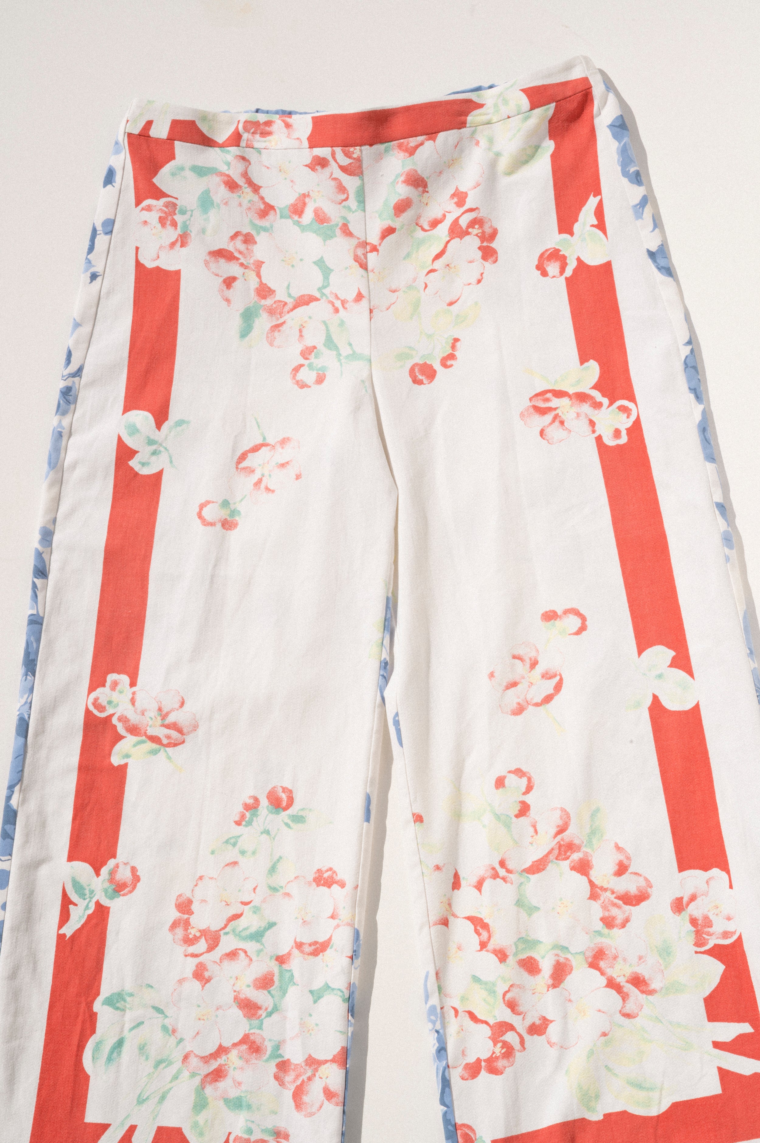 Scout Tie-Back Pant - Red Border/Delft (XL)