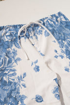 Scout Tie-Back Pant - Red Border/Delft (XL)