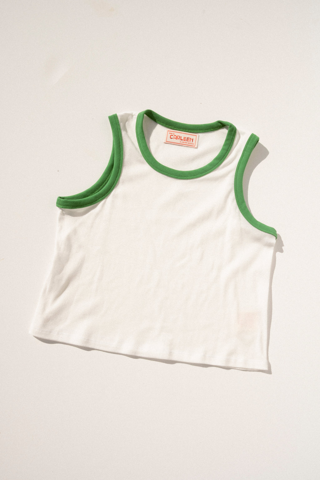 Chloe Tank - White/Green
