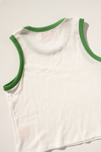 Chloe Tank - White/Green