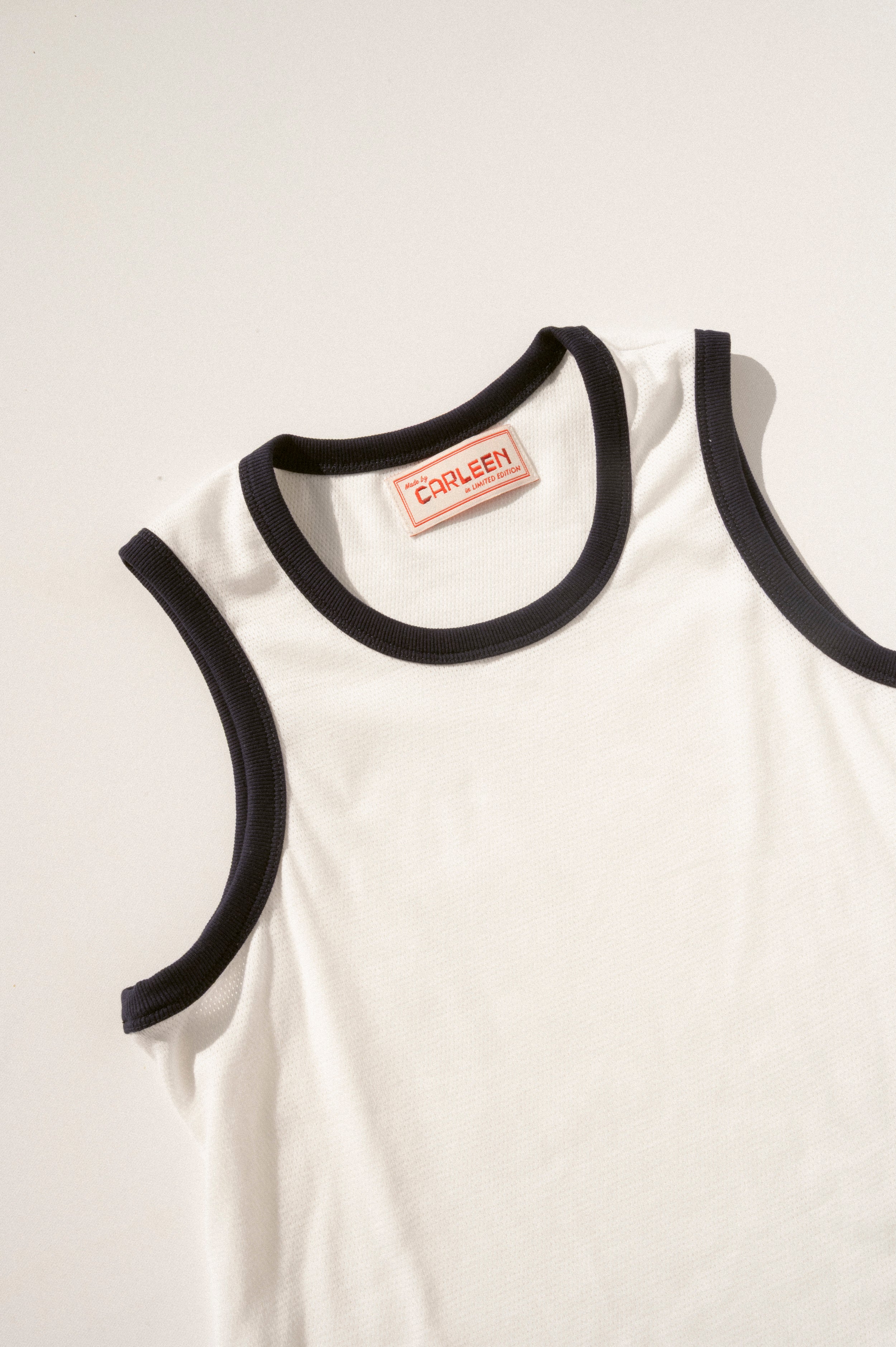 Chloe Tank - White/Navy