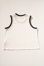 Chloe Tank - White/Navy