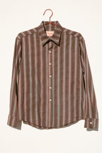 Sequoia Shirt - Brown Dobby Stripe