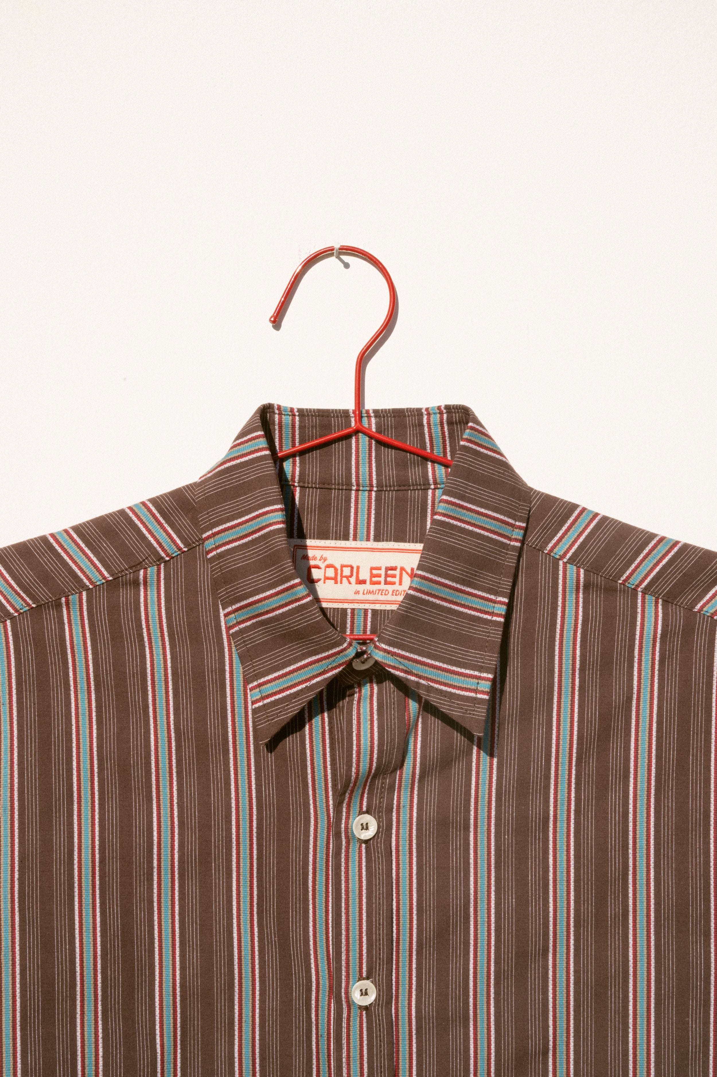 Sequoia Shirt - Brown Dobby Stripe