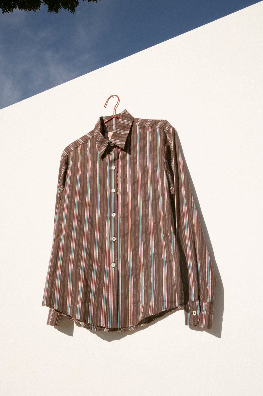 Sequoia Shirt - Brown Dobby Stripe
