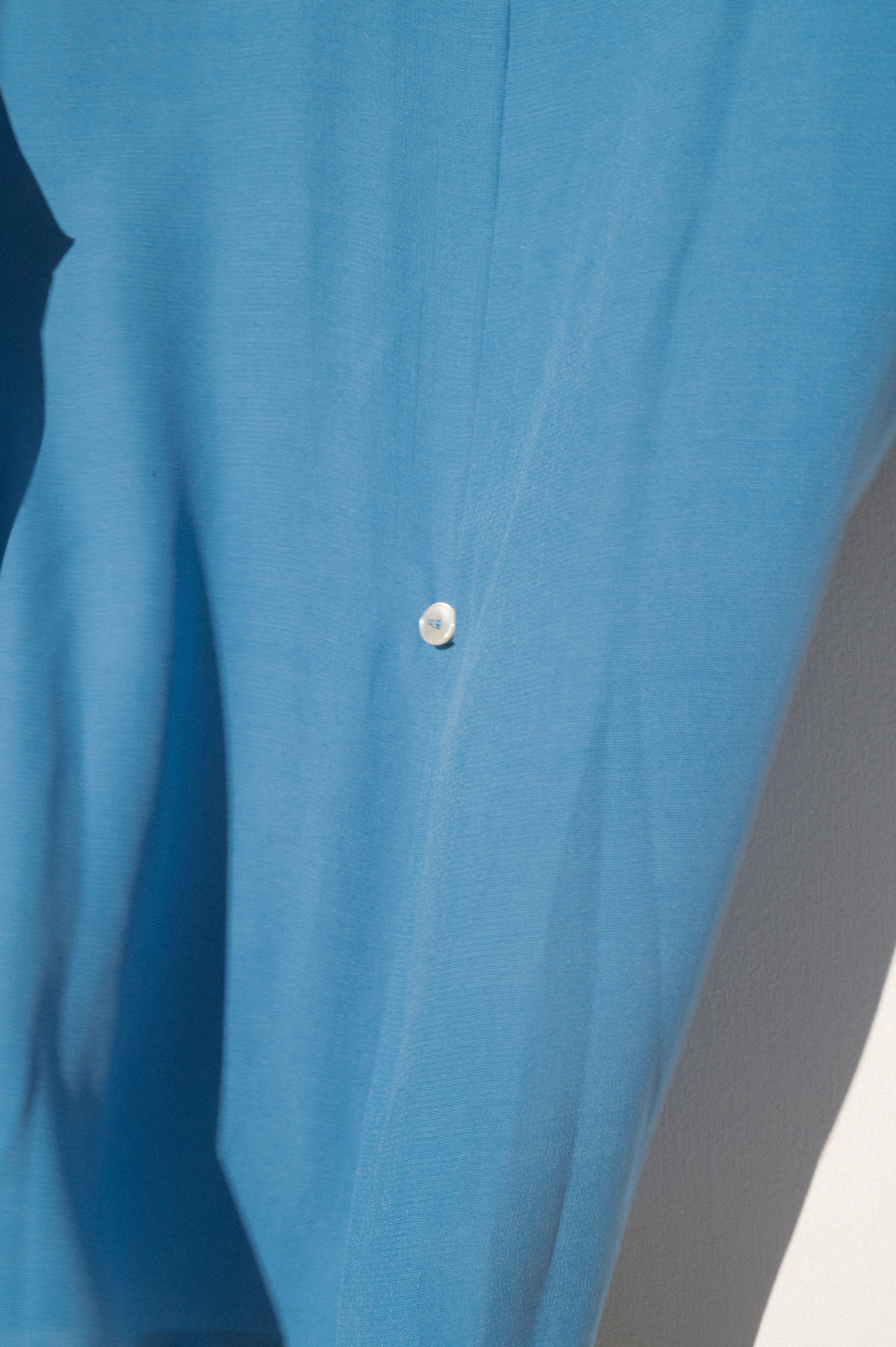 Nancy Button-Waist Shirt - Blue