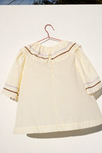 Ruffle Blouse - Butter Gingham