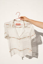 Nancy Button-Waist Shirt - One Of A Kind (Small)