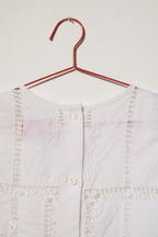 Zoe Sleeveless Shell - Openwork on Linen (L)