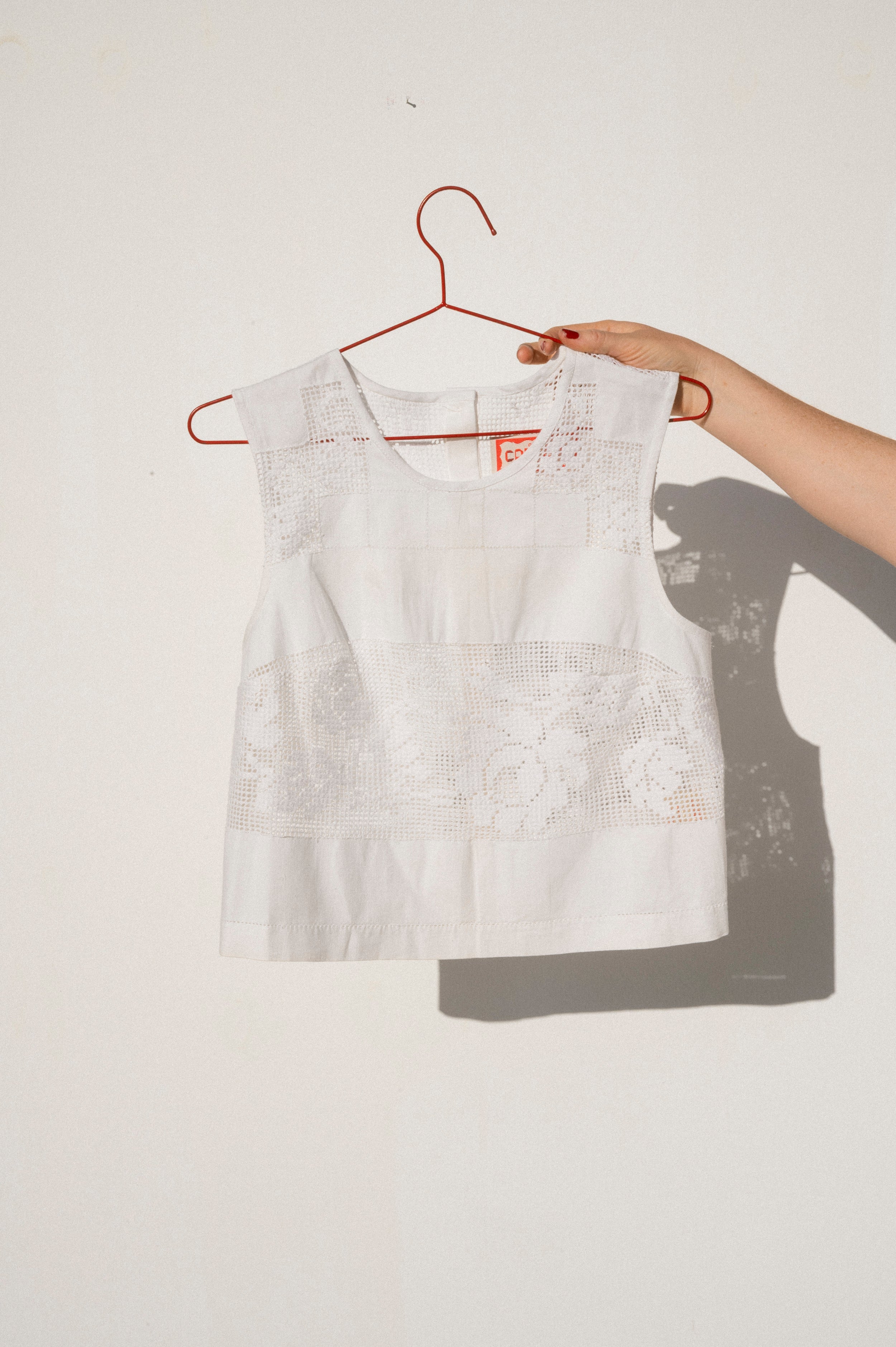 Zoe Sleeveless Shell - Floral Openwork (S)