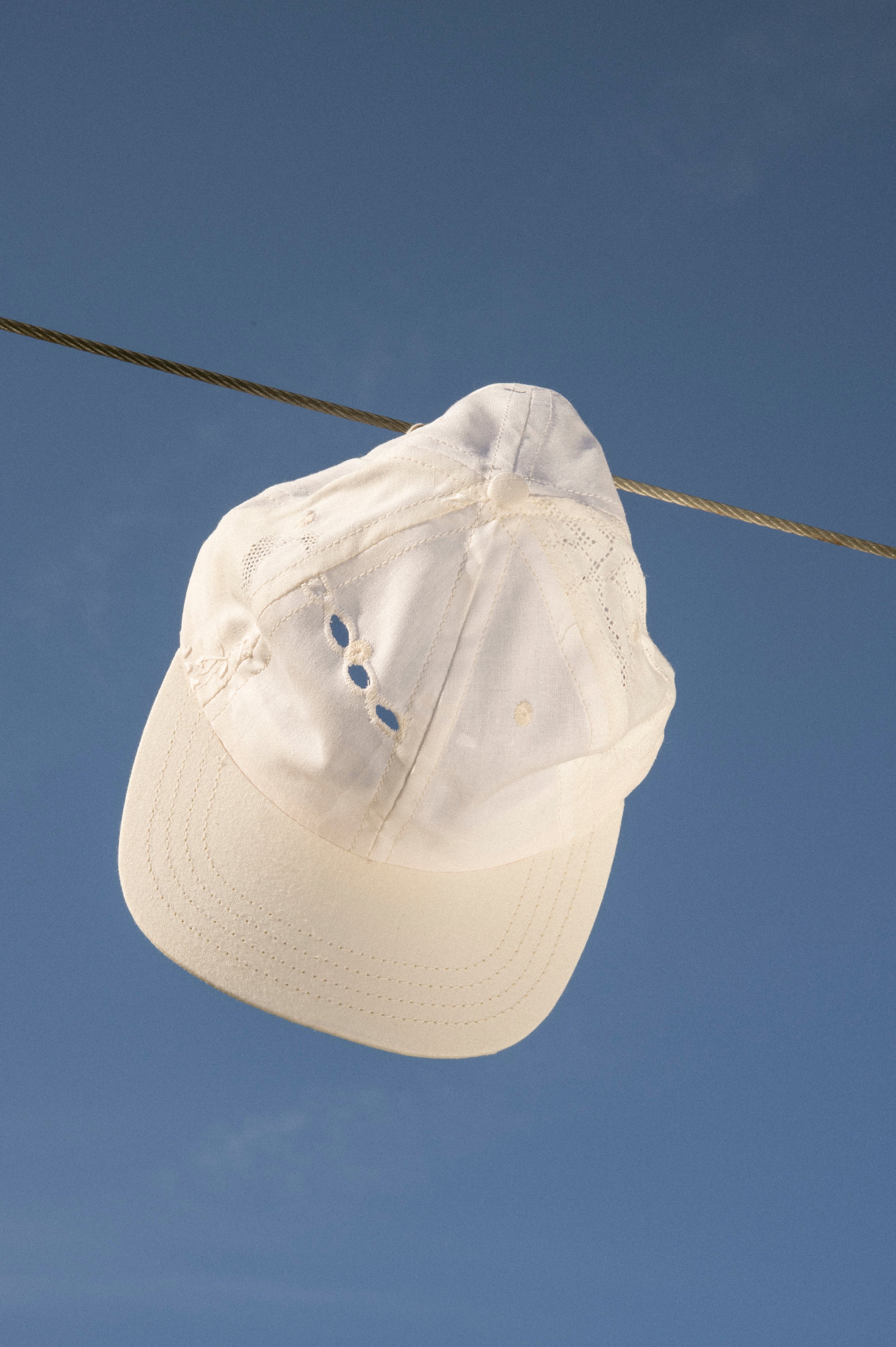 Ball Cap - White Vintage Tablecloths #6