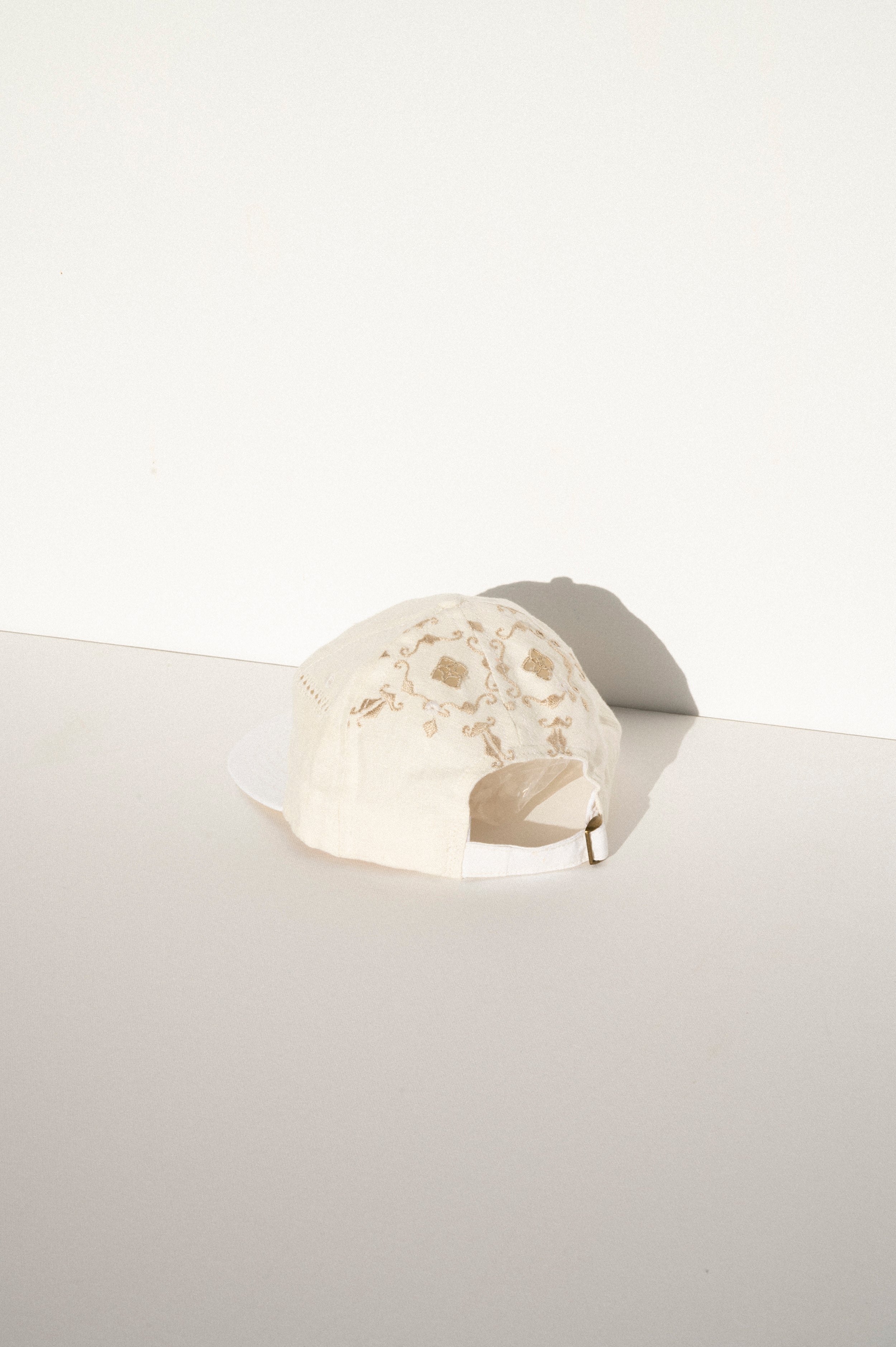 Ball Cap - White Vintage Tablecloths #1