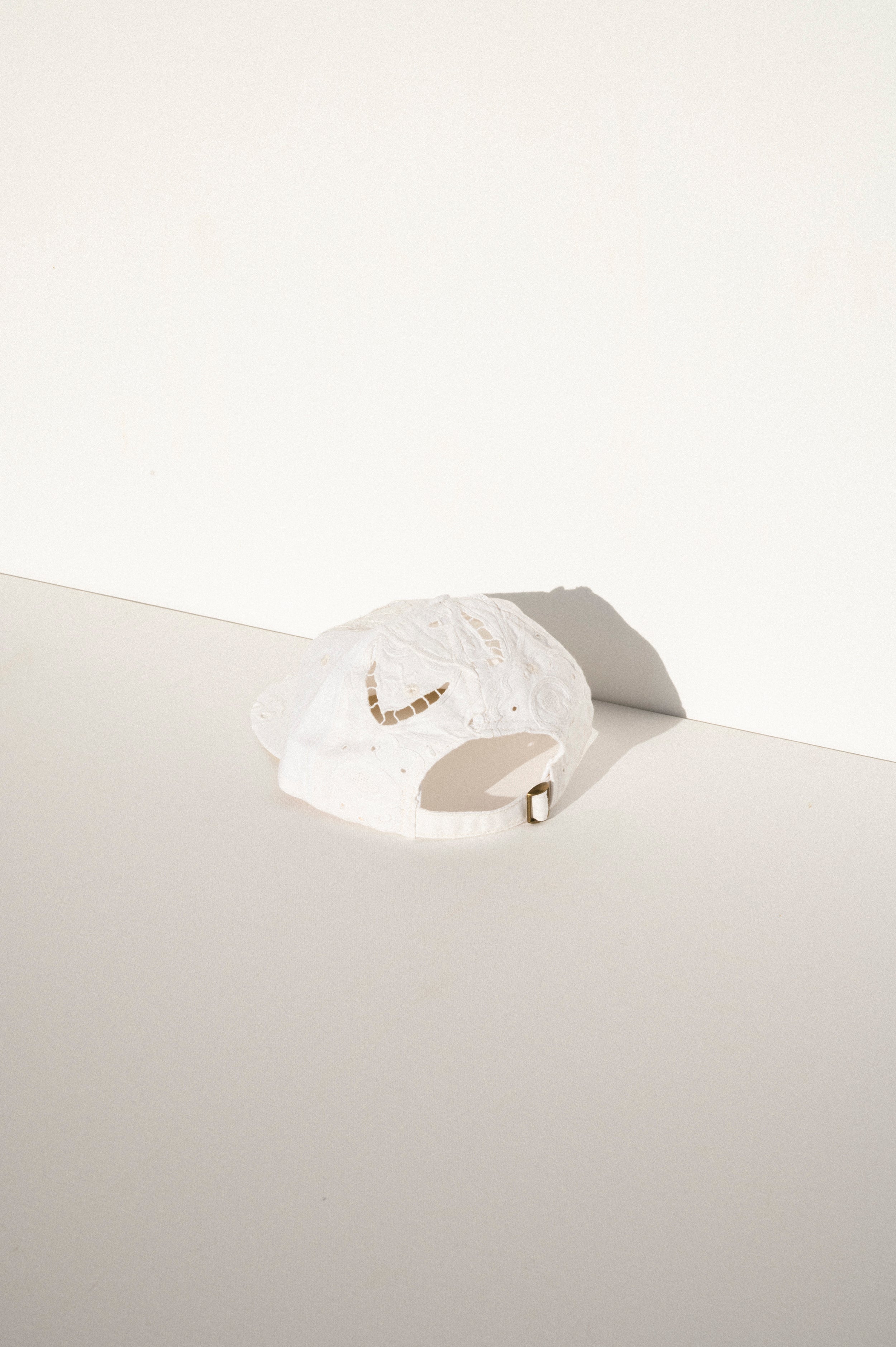 Ball Cap - White Vintage Tablecloths #2