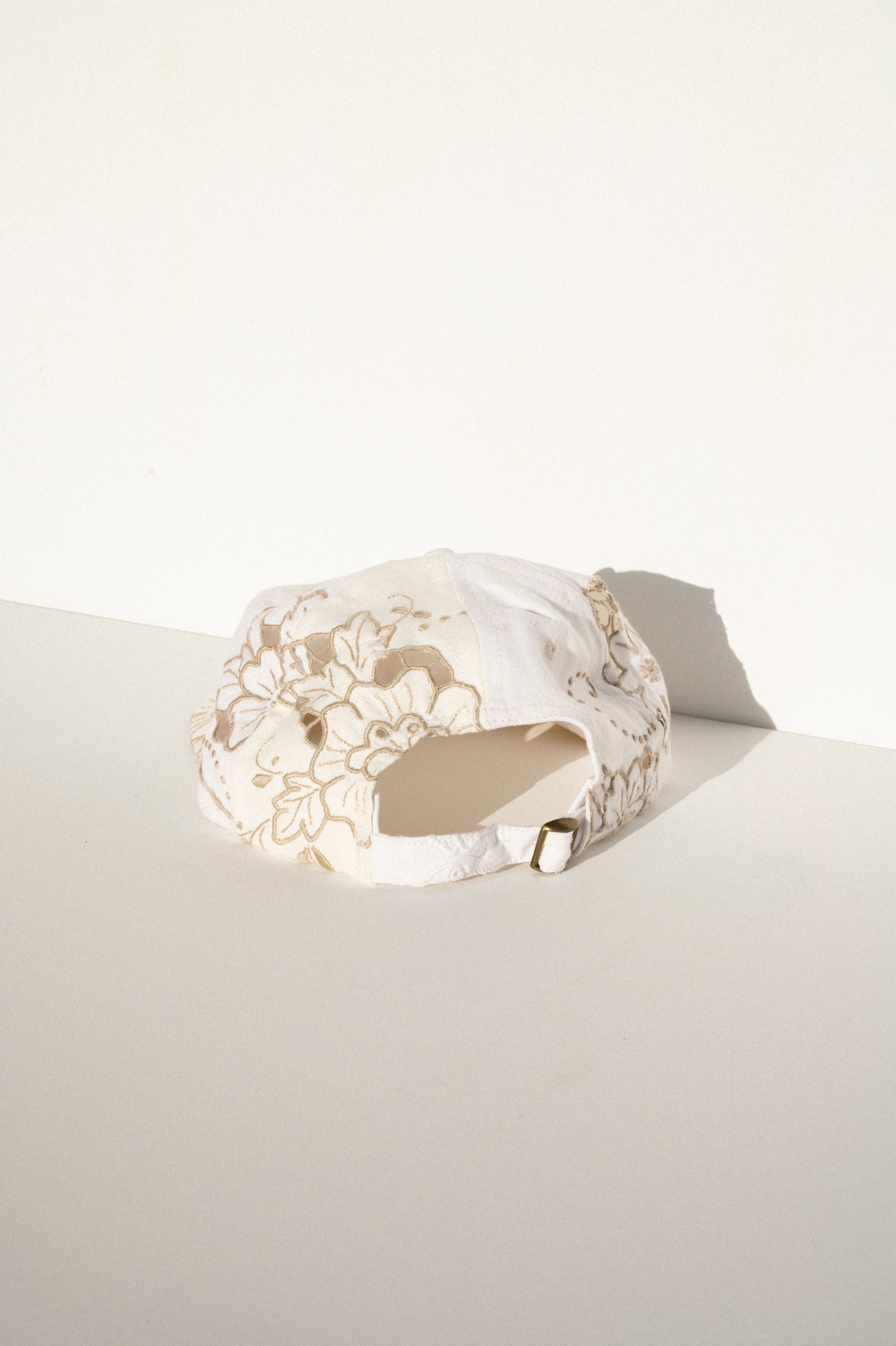 Ball Cap - White Vintage Tablecloths #3