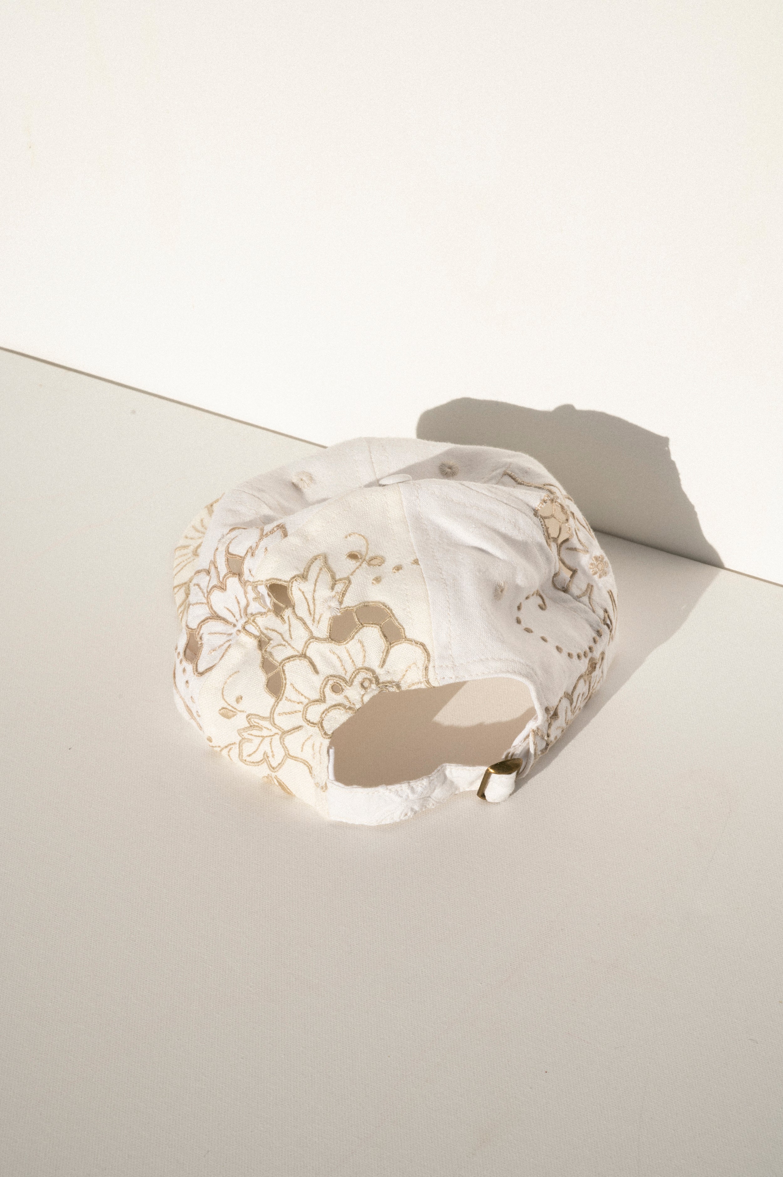 Ball Cap - White Vintage Tablecloths #3