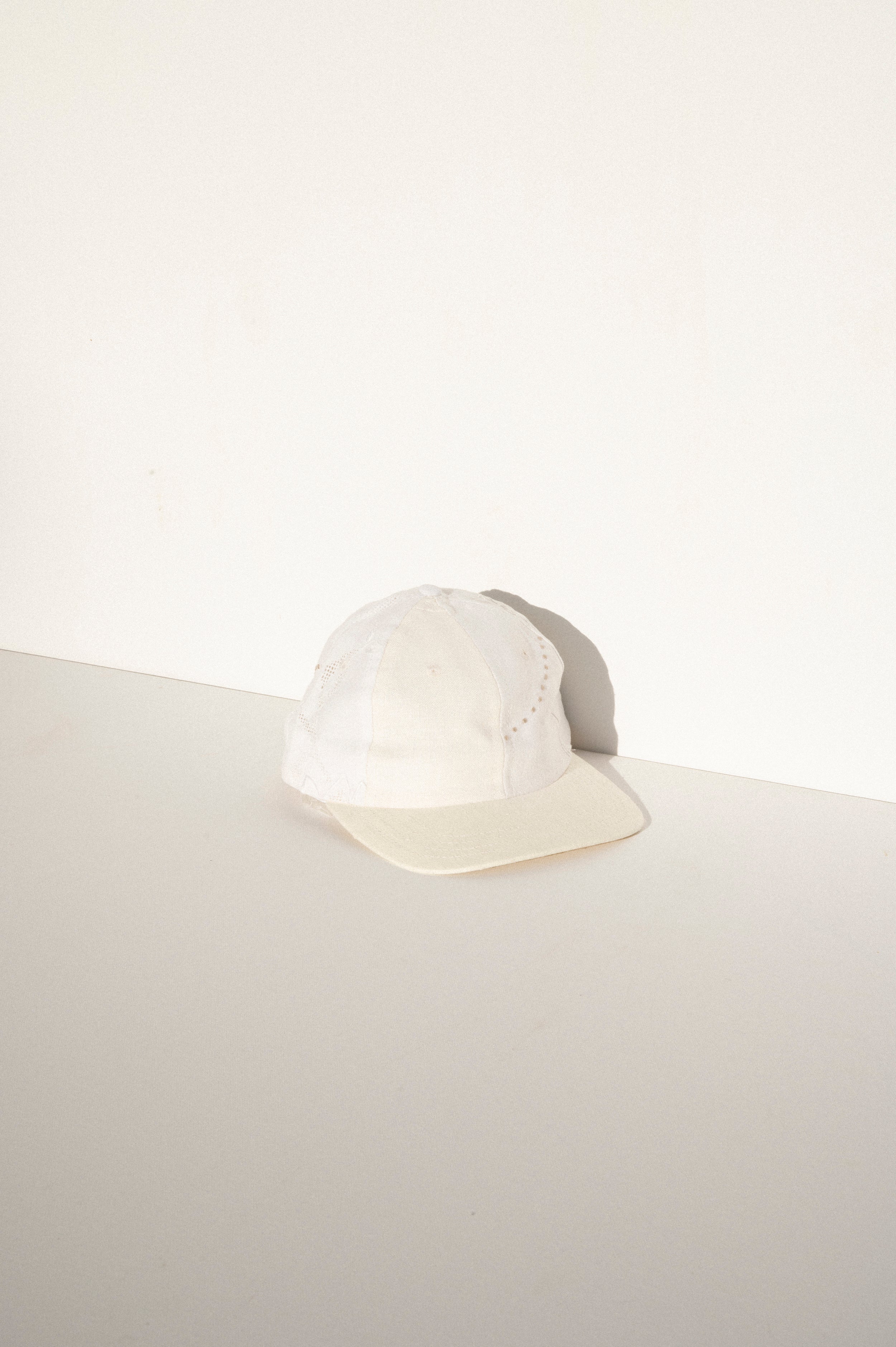 Ball Cap - White Vintage Tablecloths #4