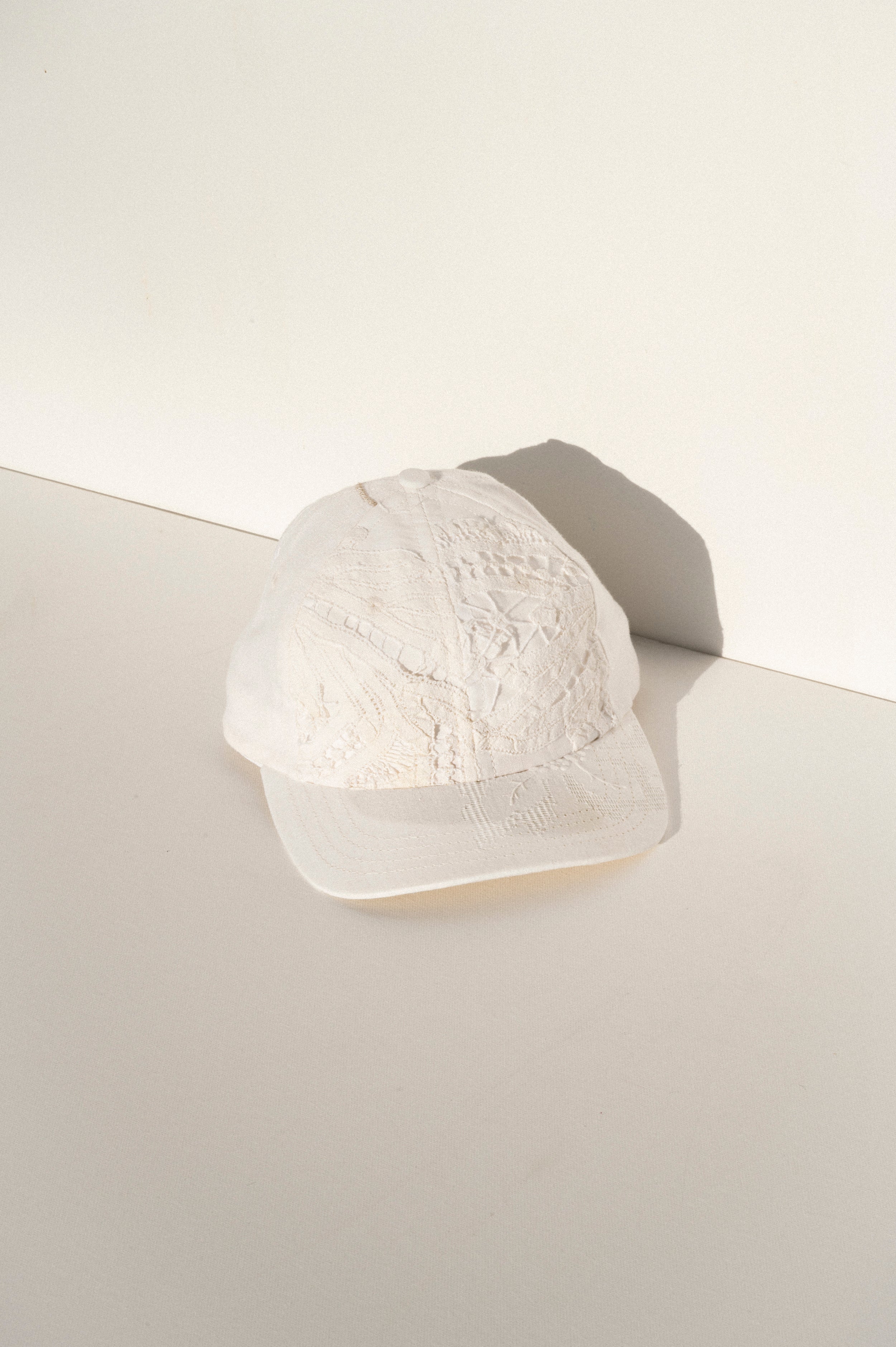 Ball Cap - White Vintage Tablecloths #5