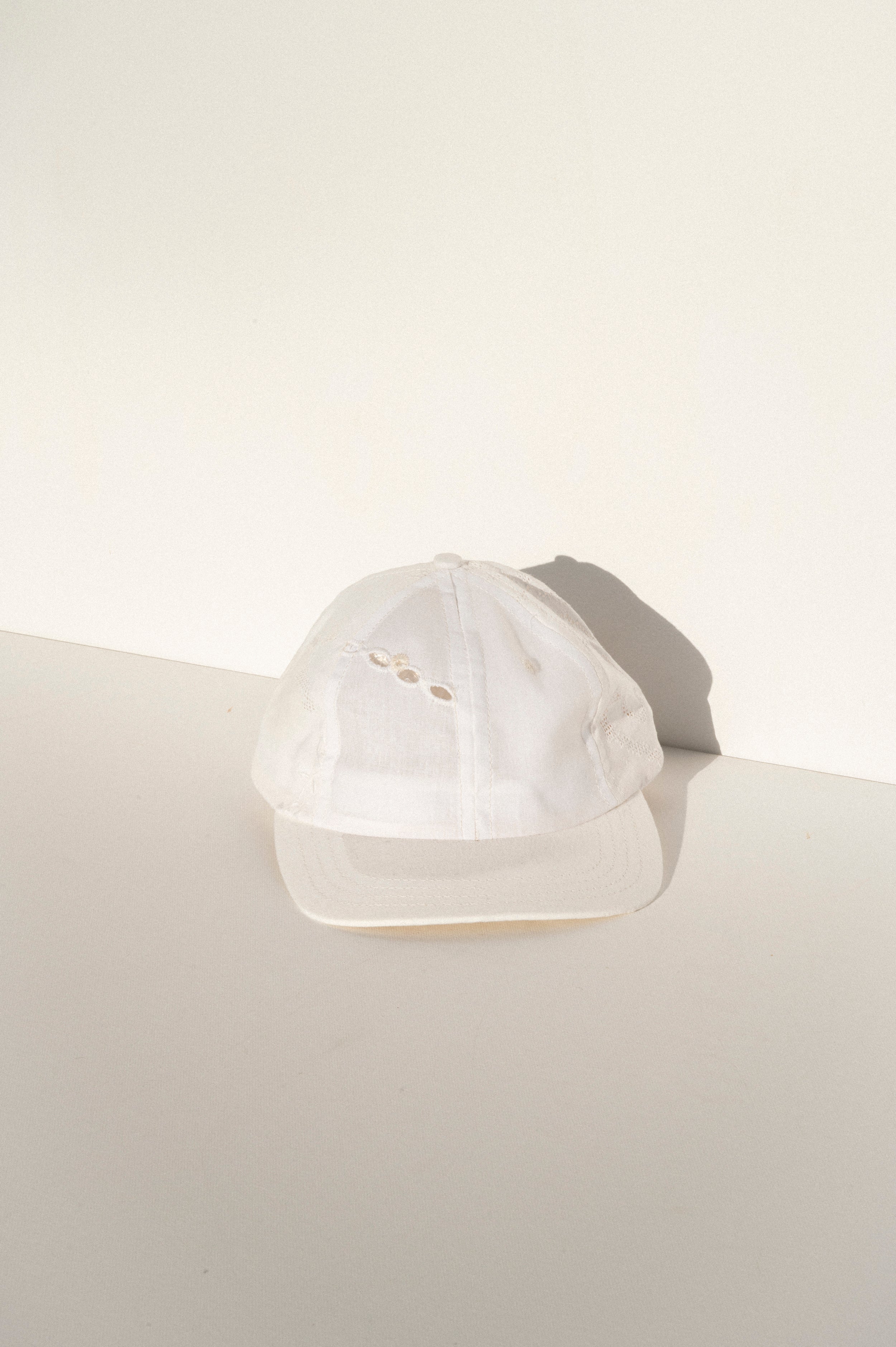 Ball Cap - White Vintage Tablecloths #6