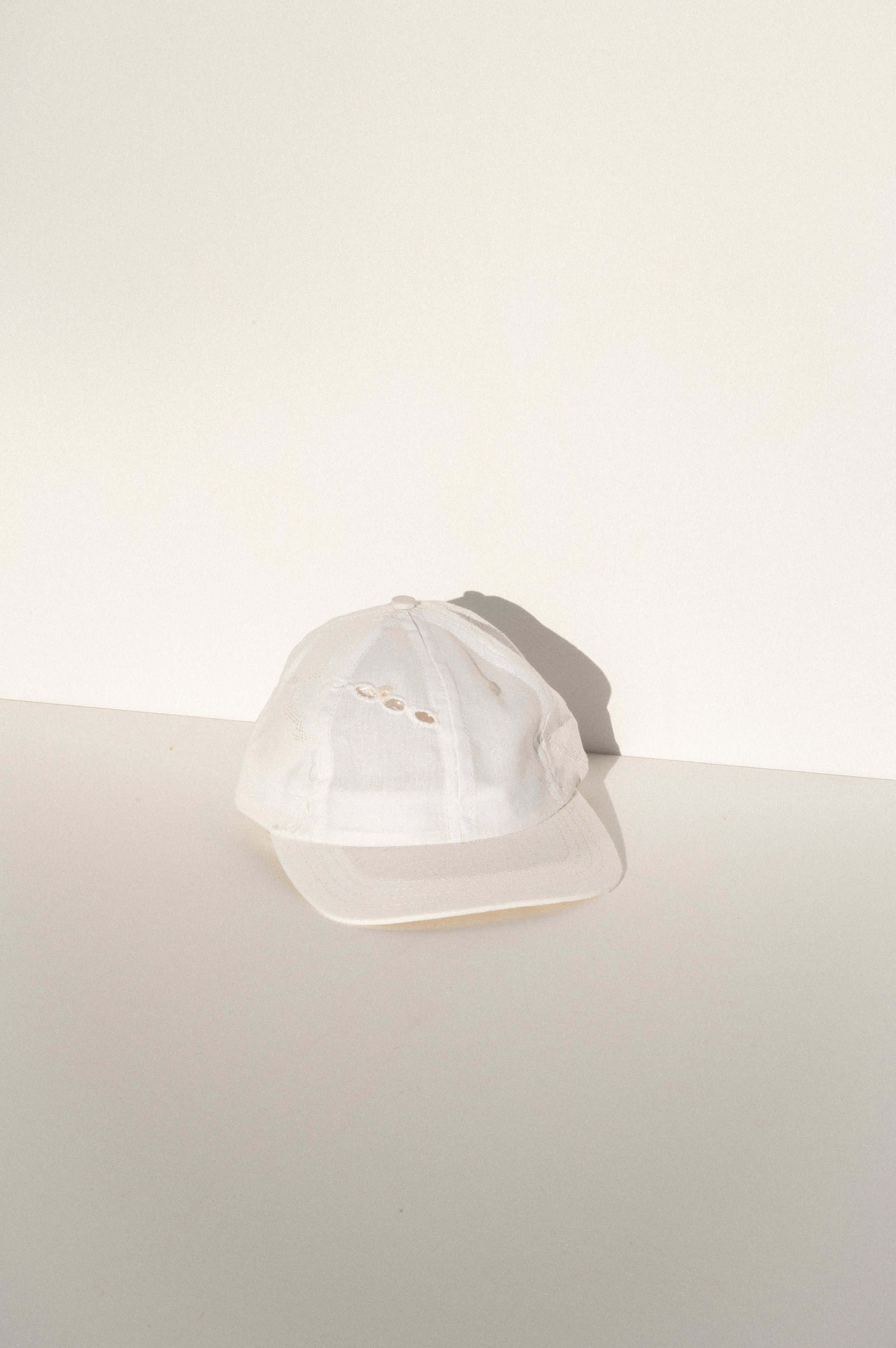 Ball Cap - White Vintage Tablecloths #6