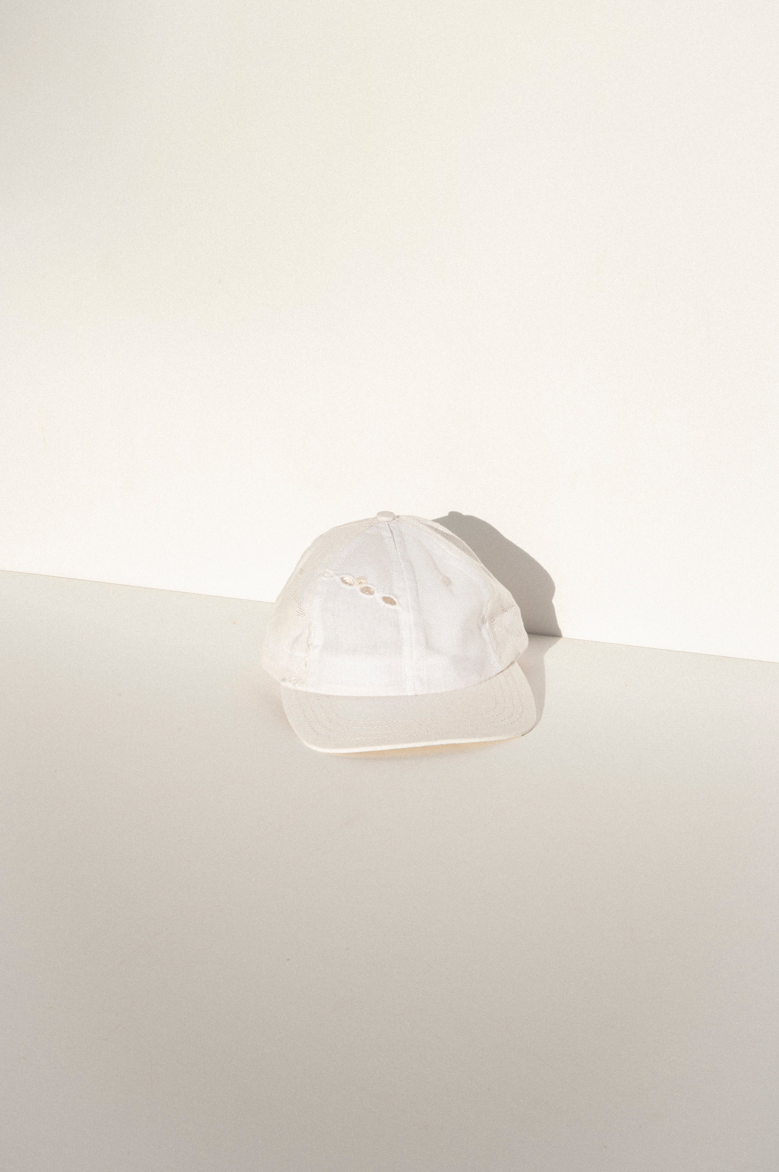 Ball Cap - White Vintage Tablecloths #6