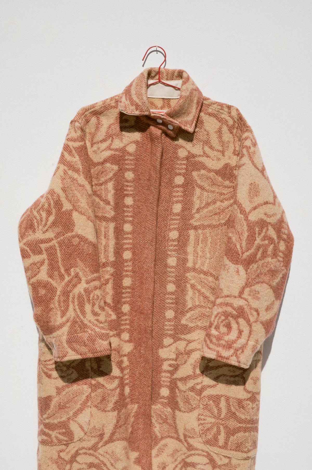 Wool Harris Duster - Deep Rose (XLarge)