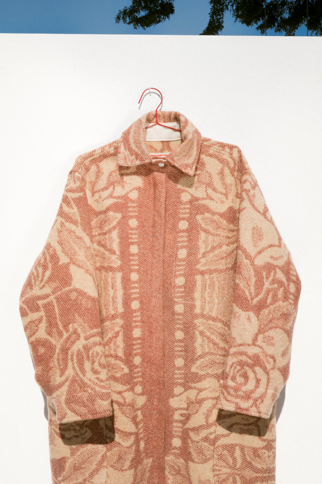 Wool Harris Duster - Deep Rose (XLarge)