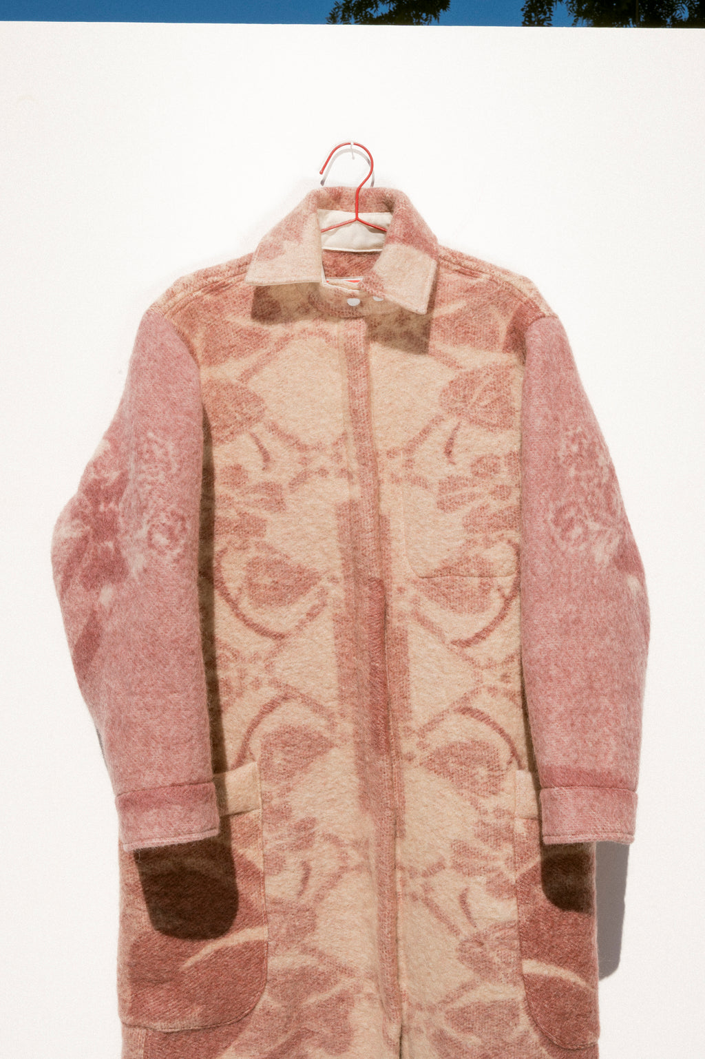 Wool Harris Duster - Pale Rose (Medium)