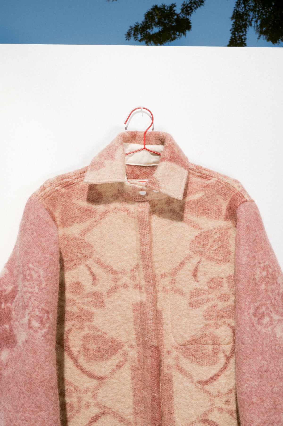 Wool Harris Duster - Pale Rose (Medium)