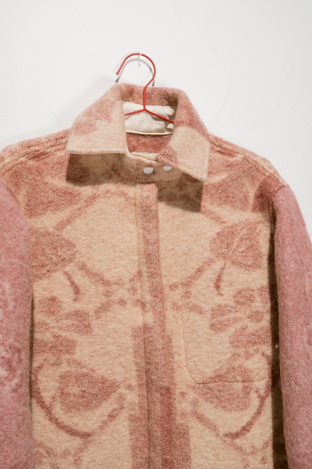 Wool Harris Duster - Pale Rose (Medium)