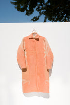Wool Harris Duster - Coral (Small)